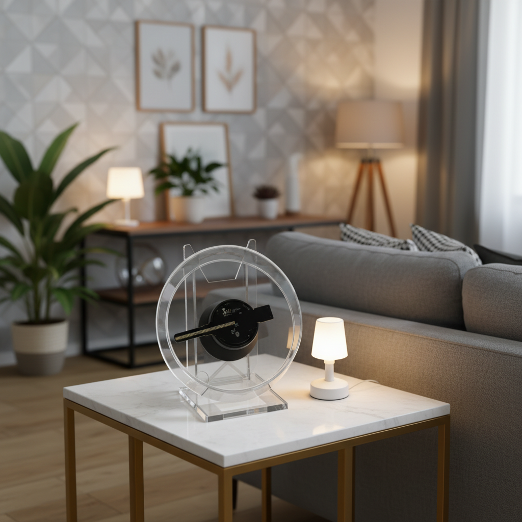 Mini 3D Holographic Advertising Fan – 20CM LED Hologram Display with App and Remote Control for Small Businesses and Home Decor