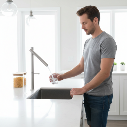 Stainless Steel Kitchen Faucet – Folding 360° Rotating Hot and Cold Mixer Tap with Ceramic Valve for Modern Sink Upgrades