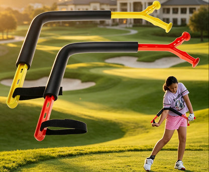 Outdoor Golf Swing Trainer – Rotational Posture Aid for Improving Swing Mechanics, Body Position, Consistency and Efficient Golf Practice Sessions