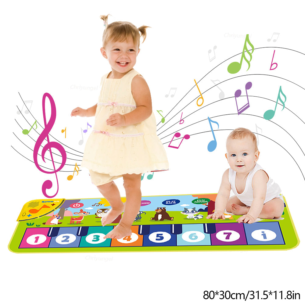 Interactive Piano Mat for Kids – Musical Floor Keyboard Dance Mat with Sounds, Educational Music Toy for Toddlers, Boys & Girls Gift