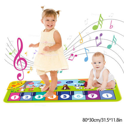Interactive Piano Mat for Kids – Musical Floor Keyboard Dance Mat with Sounds, Educational Music Toy for Toddlers, Boys & Girls Gift