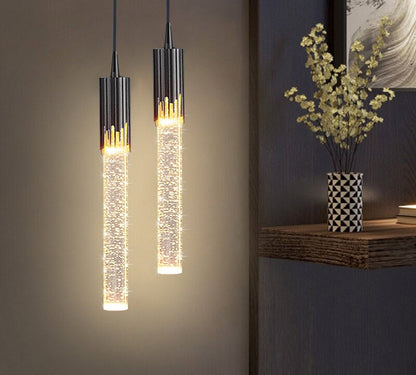 Modern Luxury Crystal Pendant Lamp – Elegant Hanging Ceiling Light for Bedroom, Living Room and Kitchen Decor