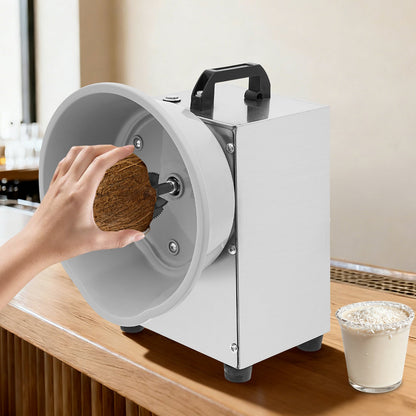 Heavy-Duty Electric Coconut Grater – Stainless Steel High-Speed Grating Machine with Thickened Sharp Head for Fast Kitchen Coconut Preparation