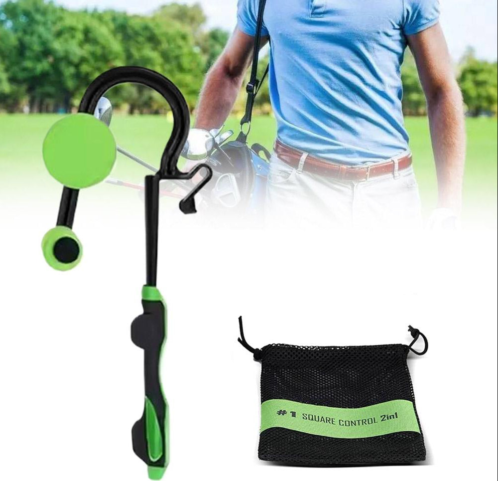 Golf Swing Trainer and Groove Tool – Posture Corrector with Club Cleaner and Sharpener for Practice, Alignment and Better Swing Mechanics
