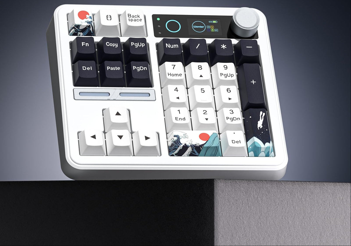 Wireless Mechanical Numpad Keyboard – Compact Gasket-Mount Numeric Keypad with Responsive Mechanical Switches for Gaming, Office and Productivity