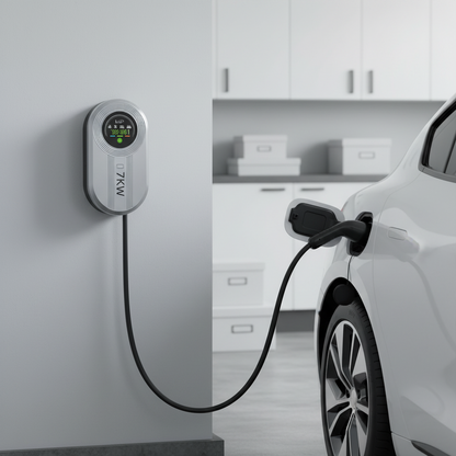 Smart EV Charger – 7KW Type 2 Wallbox Charging Station with LCD Screen, 32A Fast Charging for Electric Vehicles
