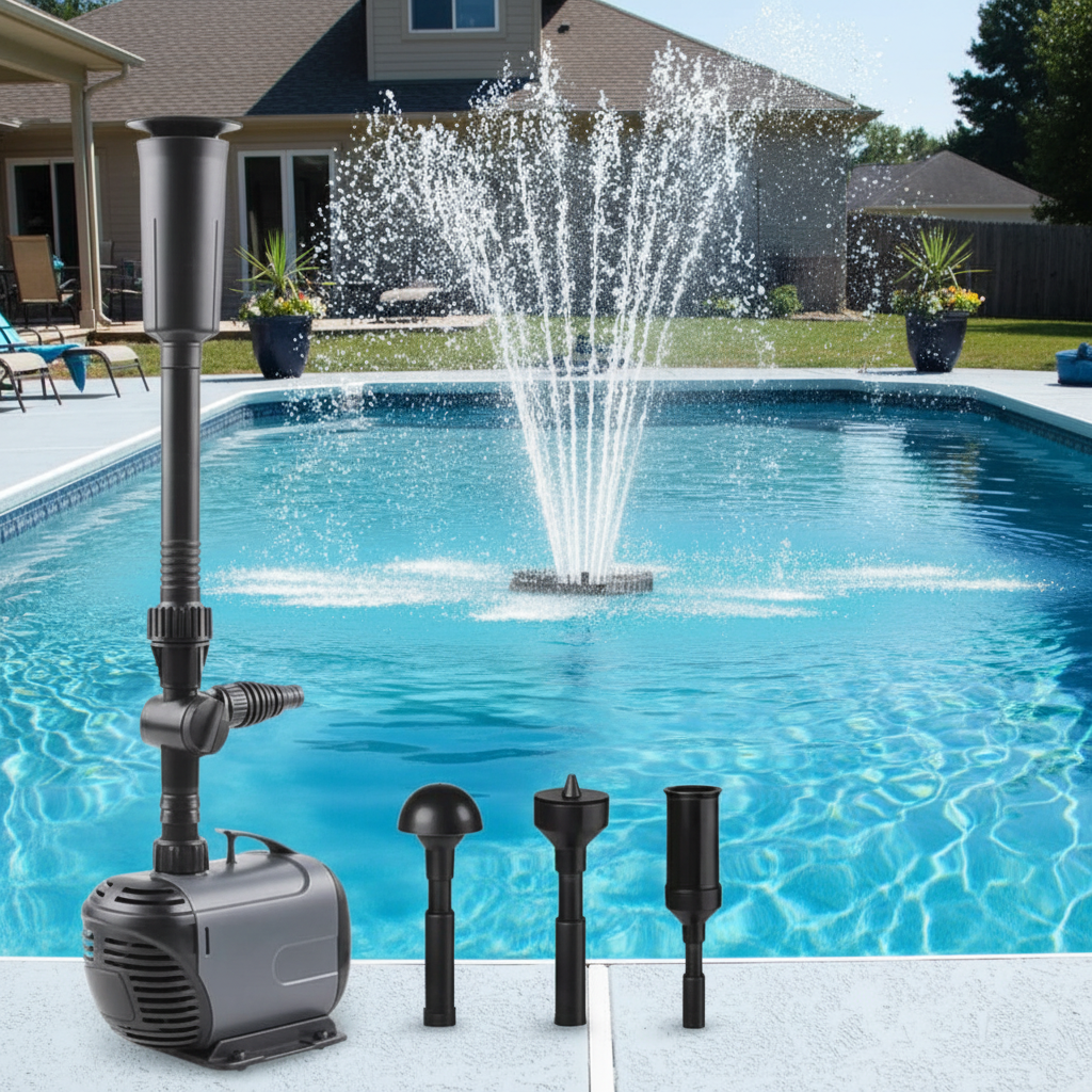 Submersible Water Fountain Pump – Compact Pump for Garden Ponds, Aquariums, Fish Tanks, Sumps and Waterfalls with Reliable Continuous Circulation