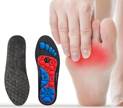 Acupressure Magnetic Therapy Insoles – Slimming Breathable Arch Support Cushion for Running Shoes, Improves Circulation & Foot Health Care