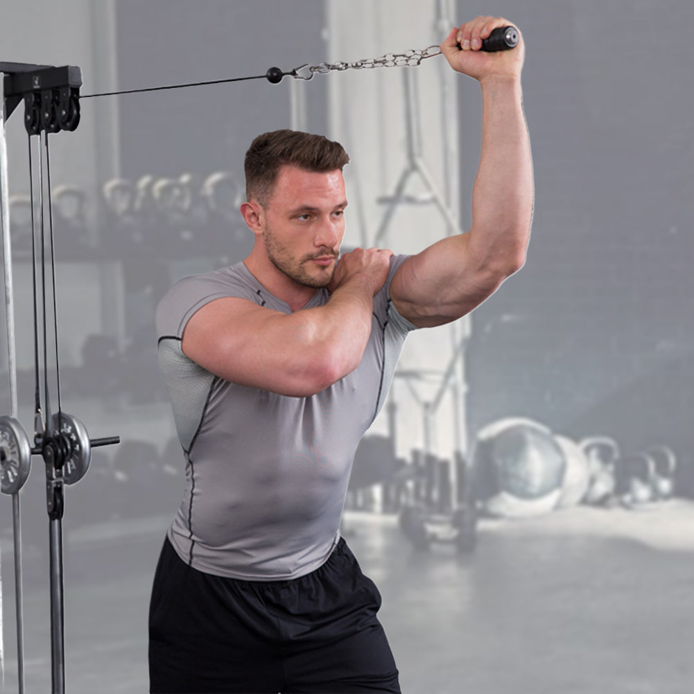 Single Tricep Push Down Handle – Cable Machine Attachment for Arm Workouts, Pull Downs and Strength Training Sessions
