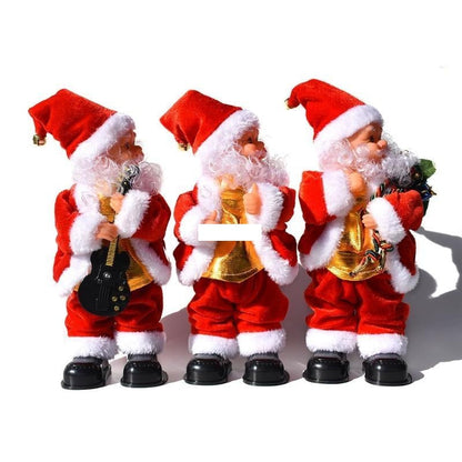 Electric Singing Dancing Santa Doll – Funny Musical Shaking Christmas Toy with Moving Head and Feet, Perfect Holiday Ornament and Gift for Kids & Family