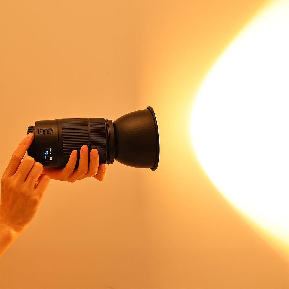 Professional Video Light – 60W Portable LED Photography Lamp with CRI≥95, 2500K–6500K Color Temperature and 37Wh Battery for Studio Streaming