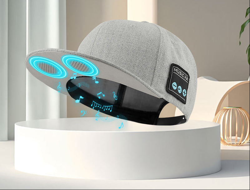 Bluetooth Music Hat with Headphones – Wireless Sports Baseball Cap with Dual Speakers, Microphone and Adjustable Fit for Running and Outdoor Activities