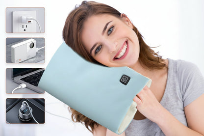Rechargeable Electric Hot Water Bag - Portable Winter Hand Warmer Pillow with Safe Explosion Proof Heating Technology