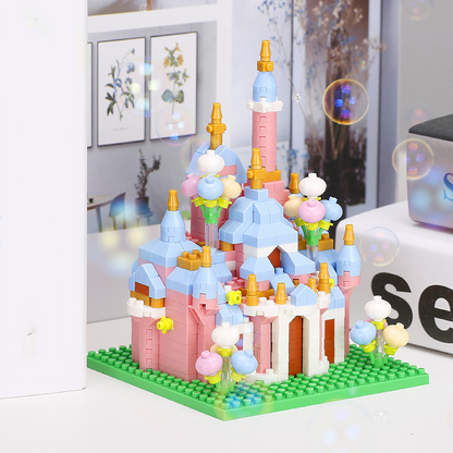 Mini Castle Building Blocks - Fairy Tale Church Micro Bricks DIY Construction Set for Girls Birthday Gifts and Christmas Creative Play