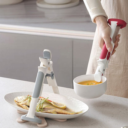 Bowl and Plate Lifter Tongs – 2-in-1 Heat-Resistant Non-Slip Kitchen Gripper for Safely Serving Hot Dishes with Anti-Scald Handling