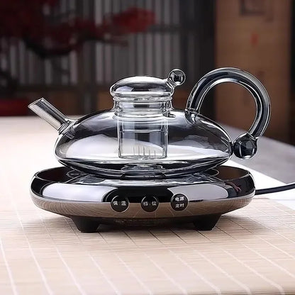Luxury Glass Teapot Tea Set – High-Temperature Teapot with Electric Ceramic Stove for Scented and Flower Tea Brewing