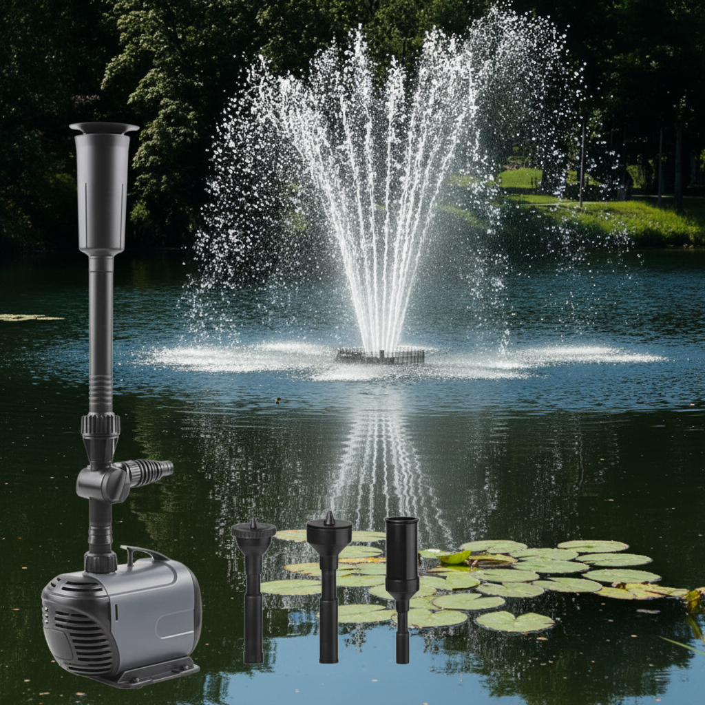 Submersible Water Fountain Pump – Compact Pump for Garden Ponds, Aquariums, Fish Tanks, Sumps and Waterfalls with Reliable Continuous Circulation
