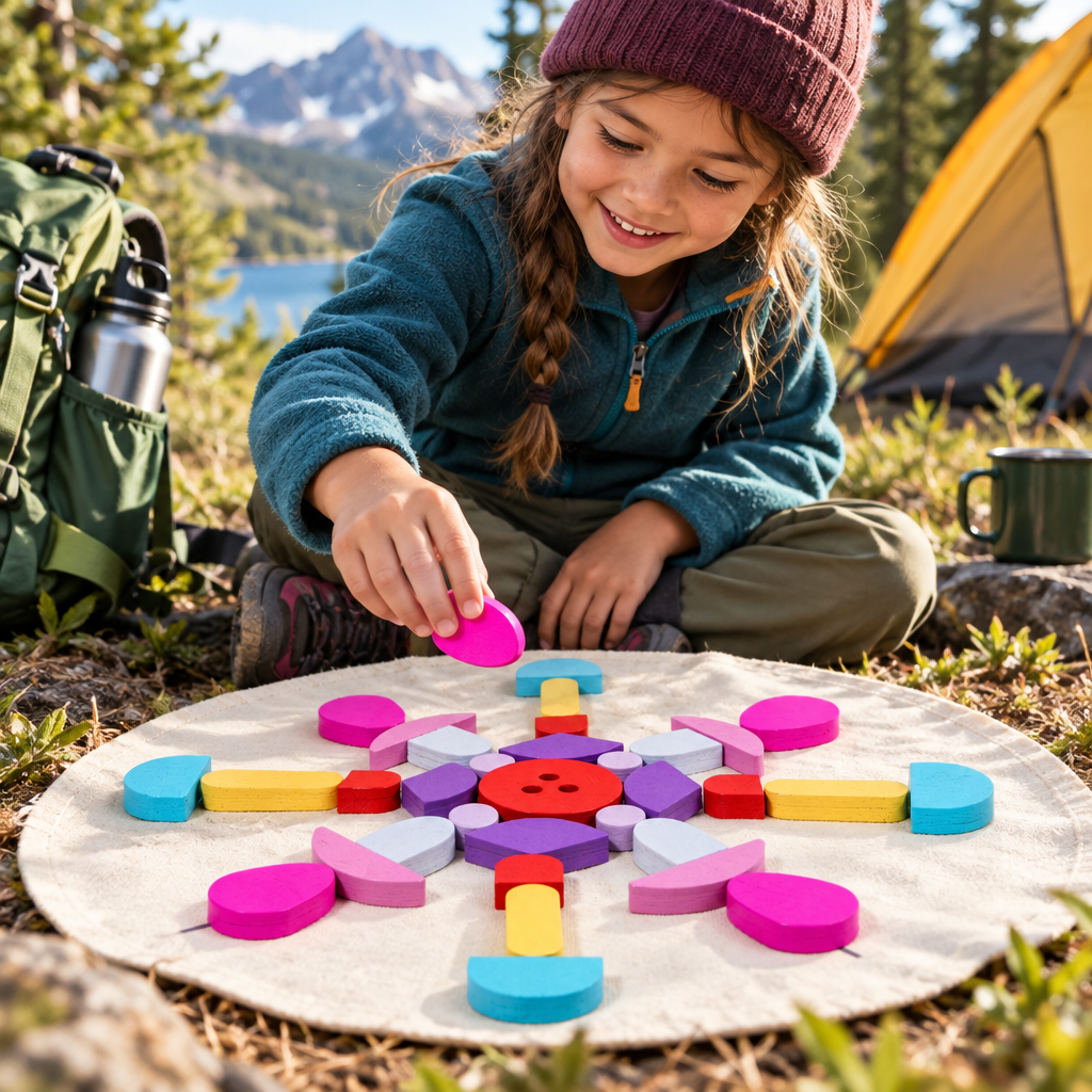 Wooden Creative Puzzle Blocks – Educational Building Toy for Kids with Hands-On Problem Solving, Imaginative Construction and Fine Motor Skill Play