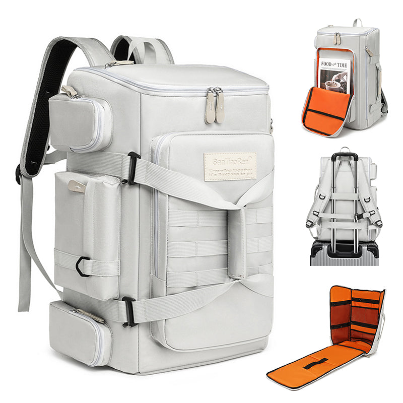 Multi-Compartment Travel & Business Backpack – Large-Capacity Bag with Wet/Dry Separation, USB Port, and Padded Shoulder Straps