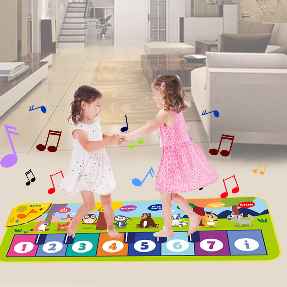 Interactive Piano Mat for Kids – Musical Floor Keyboard Dance Mat with Sounds, Educational Music Toy for Toddlers, Boys & Girls Gift