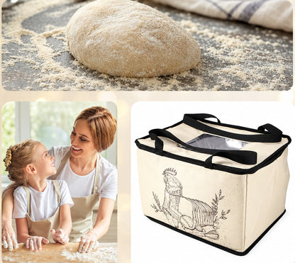 Collapsible Dough Proofing Box – Heated Bread Proofer with Adjustable Temperature and Timer for Consistent Fermentation and Homemade Baking
