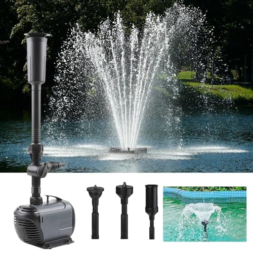Submersible Water Fountain Pump – Compact Pump for Garden Ponds, Aquariums, Fish Tanks, Sumps and Waterfalls with Reliable Continuous Circulation