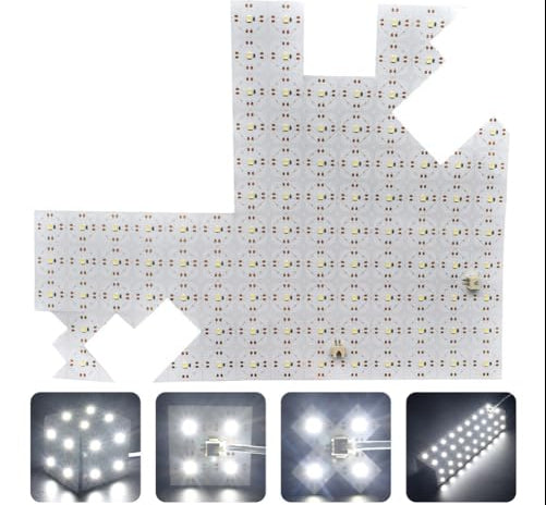 Flexible LED Panel Sheet – 490x245MM 24V 28W Backlight with 242 LEDs for Kitchen Counters, Marble, Signage and Advertising Displays
