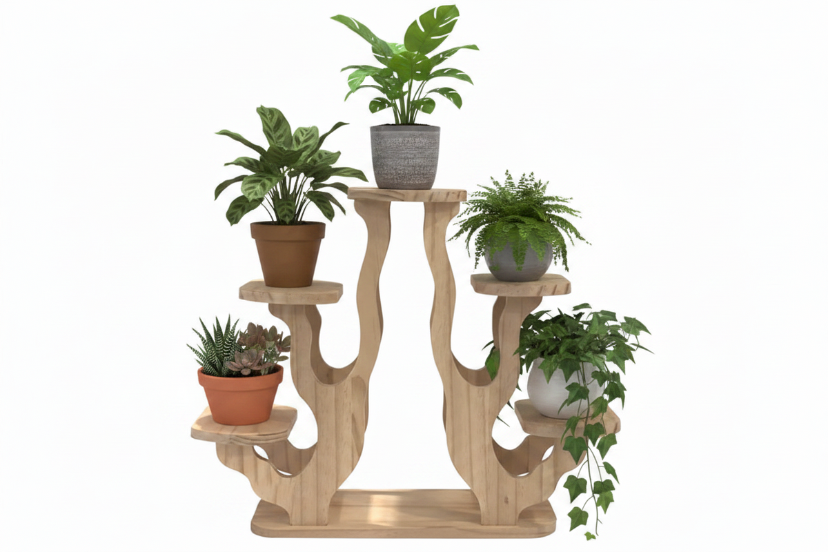 Desktop Display Stand – Multi Tier Plant and Collectible Rack for Figurines, Crafts and Home Office Decoration