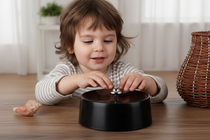 Magnetic Spinning Perpetual Motion Top – Educational Physics Desk Toy Demonstrating Inertia, Magnetism and Creative Science Concepts