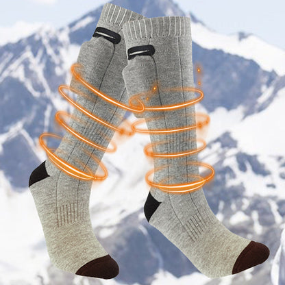 Electric Heated Socks - Rechargeable Thermal Foot Warmers with Adjustable Heating Modes for Winter Outdoor Activities