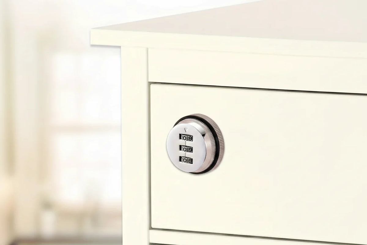 Combination Cam Lock – 3-Digit Keyless Zinc Alloy Cabinet and Drawer Security Lock for Mailboxes, Home Furniture and Storage Hardware