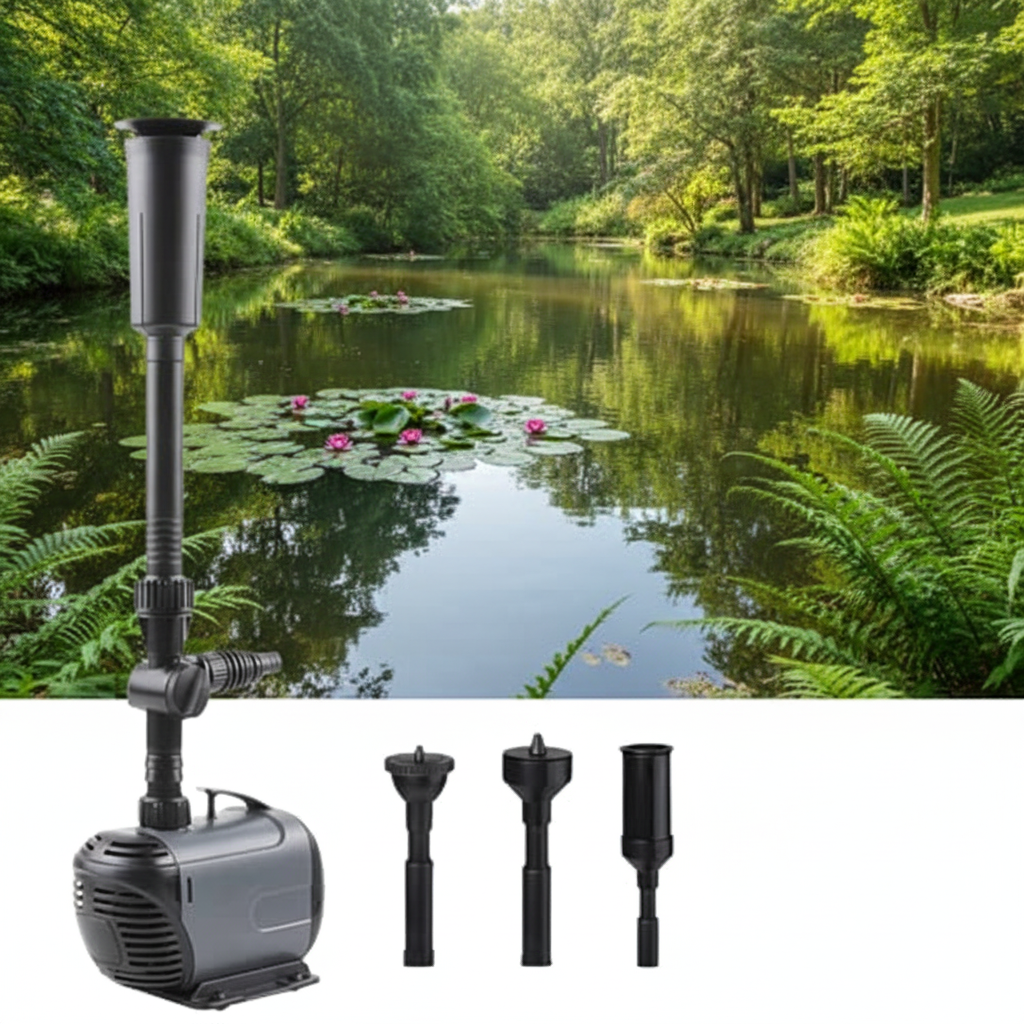 Submersible Water Fountain Pump – Compact Pump for Garden Ponds, Aquariums, Fish Tanks, Sumps and Waterfalls with Reliable Continuous Circulation