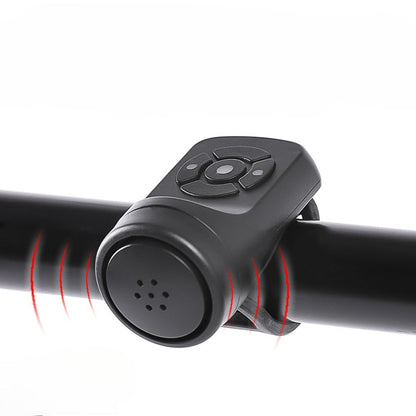 120DB Bike Horn Alarm - USB Rechargeable Electronic Bicycle Bell for Cycling Safety and Loud Road Warning Alerts