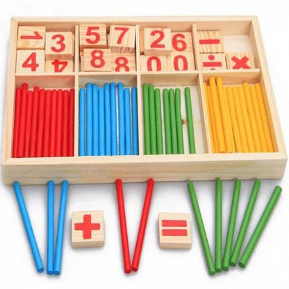 Kindergarten Counting Sticks – Educational Math Learning Toy for Children with Number Practice, Sorting, Early Arithmetic and Hands-On Classroom Activities