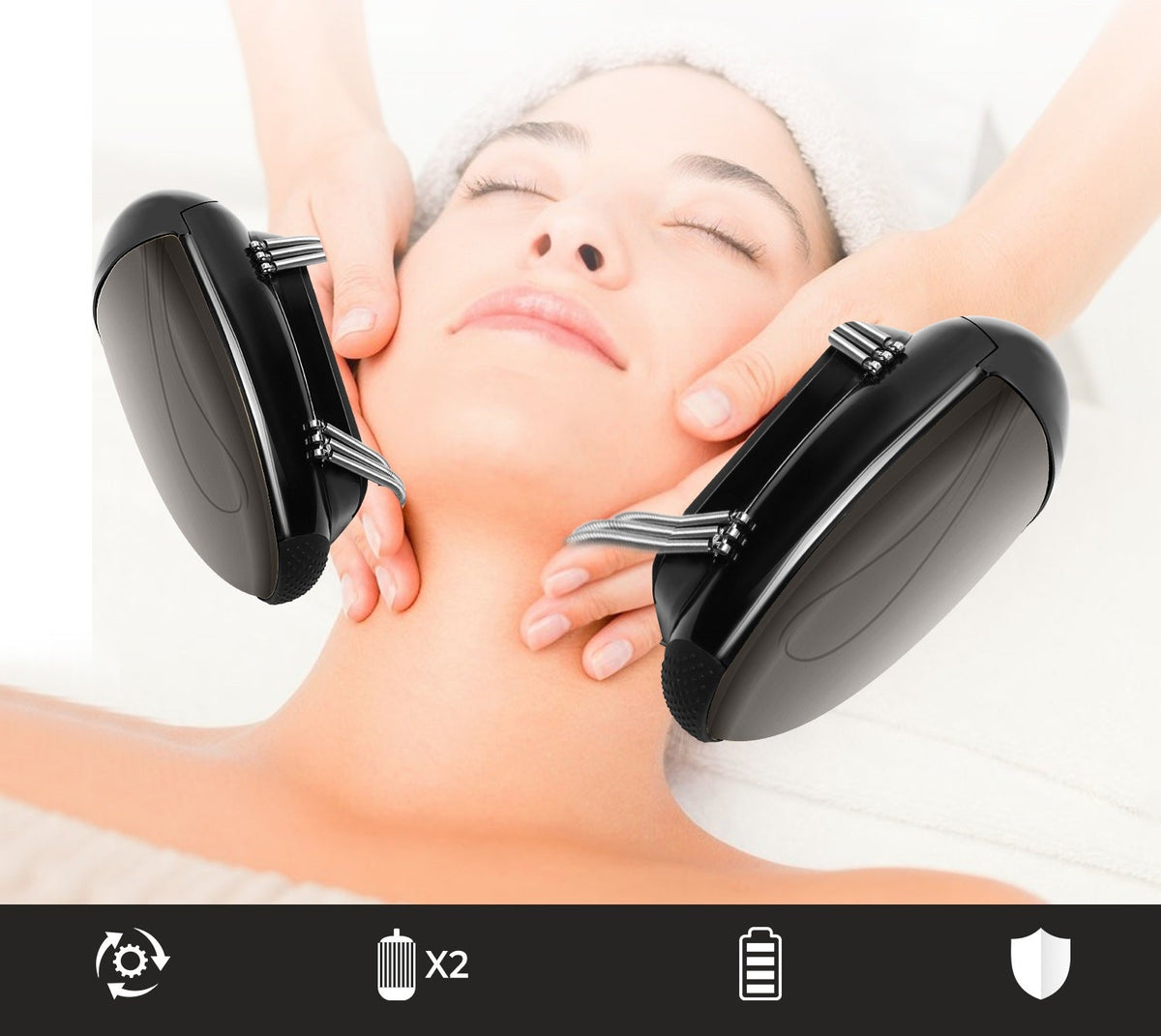 Professional Barber Vibration Massager – Cordless Handheld Heating Haircutting Tool for Neck, Head & Body Massage, USB Rechargeable Design