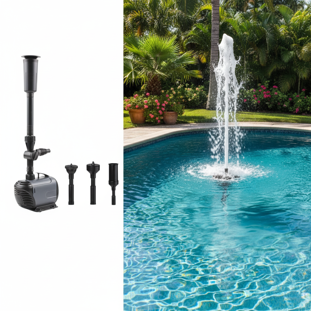 Submersible Water Fountain Pump – Compact Pump for Garden Ponds, Aquariums, Fish Tanks, Sumps and Waterfalls with Reliable Continuous Circulation