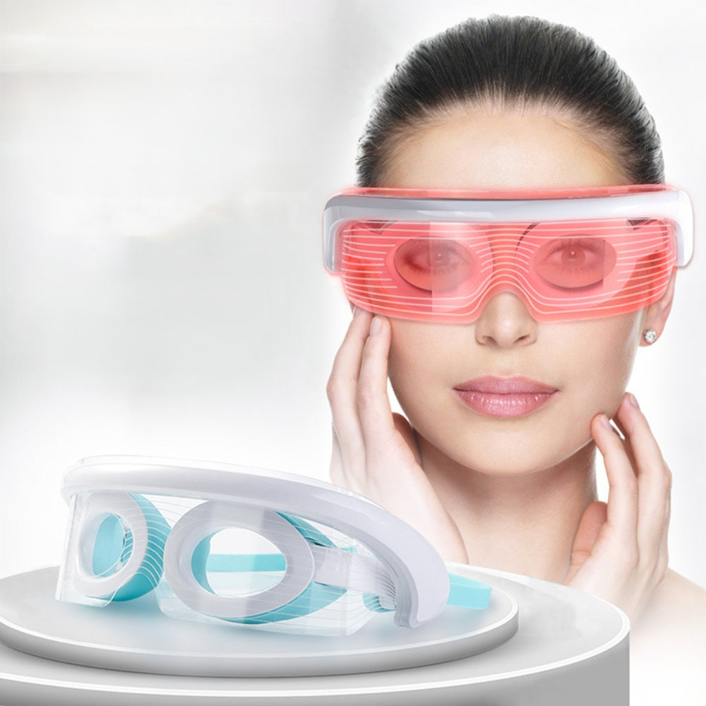 LED Photo Rejuvenation Eye & Face Mask Set – Multi-Functional Eye Wave Massager with Vibration Therapy for Skincare, Relaxation & Beauty Routines