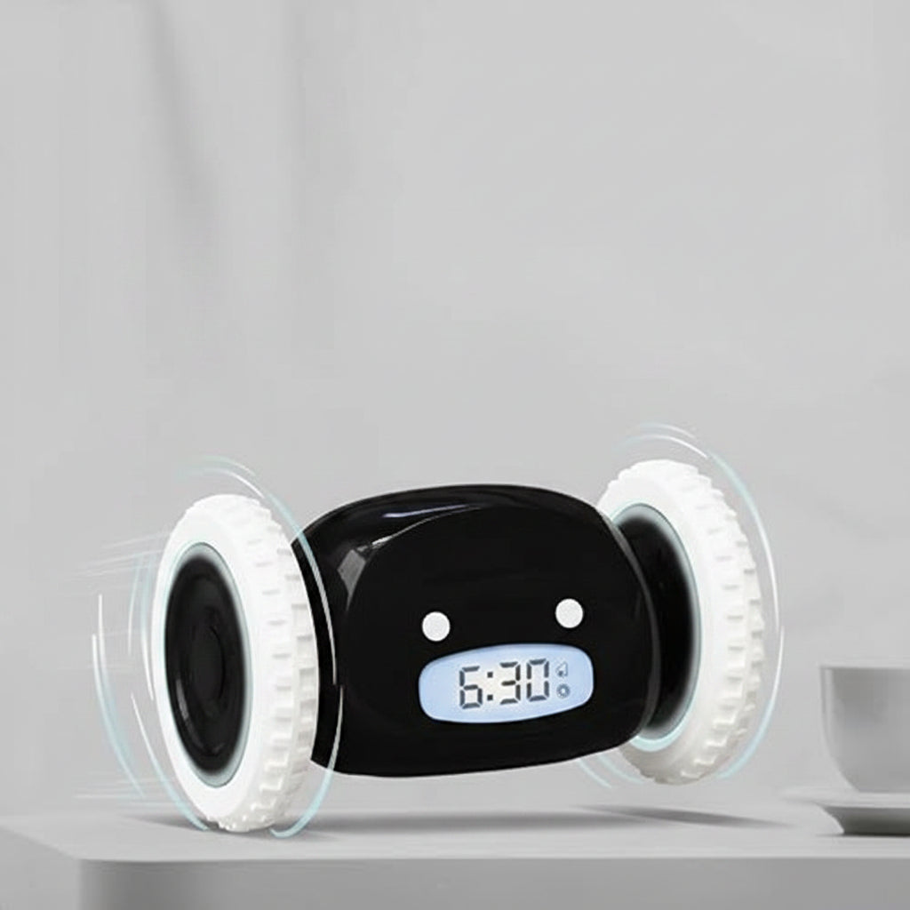 Run Away Alarm Clock - Rolling Clock for Heavy Sleepers, Kids, Teens and Adults Who Oversleep