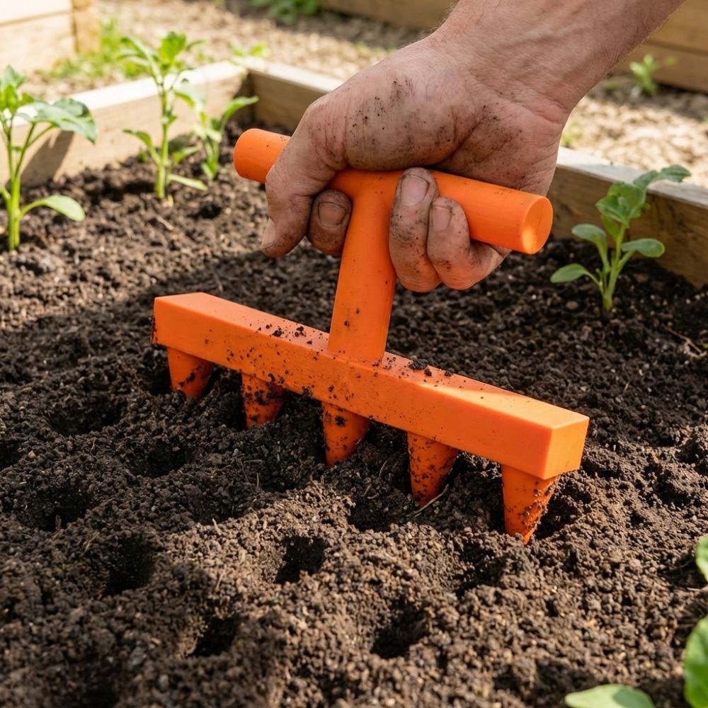 Precision Garden Seed Sower – Household Vegetable and Flower Seed Dispenser for Faster, Cleaner Planting, Seedling Trays and Organized Nursery Work