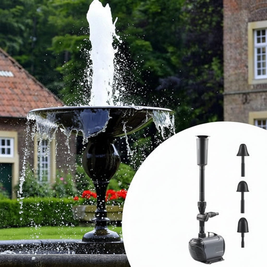 Submersible Water Fountain Pump – Compact Pump for Garden Ponds, Aquariums, Fish Tanks, Sumps and Waterfalls with Reliable Continuous Circulation
