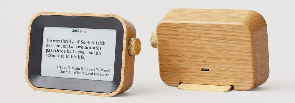 Literary Quote Clock – Unique Book Lover Wall Clock Displaying Inspiring Book Quotes Every Minute for Home Library Decor