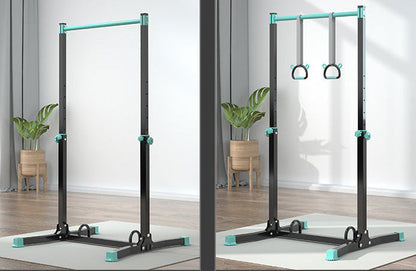 Indoor Pull Up Bar Station – Floor Standing Single Pole Fitness Frame for Home Strength and Bodyweight Training