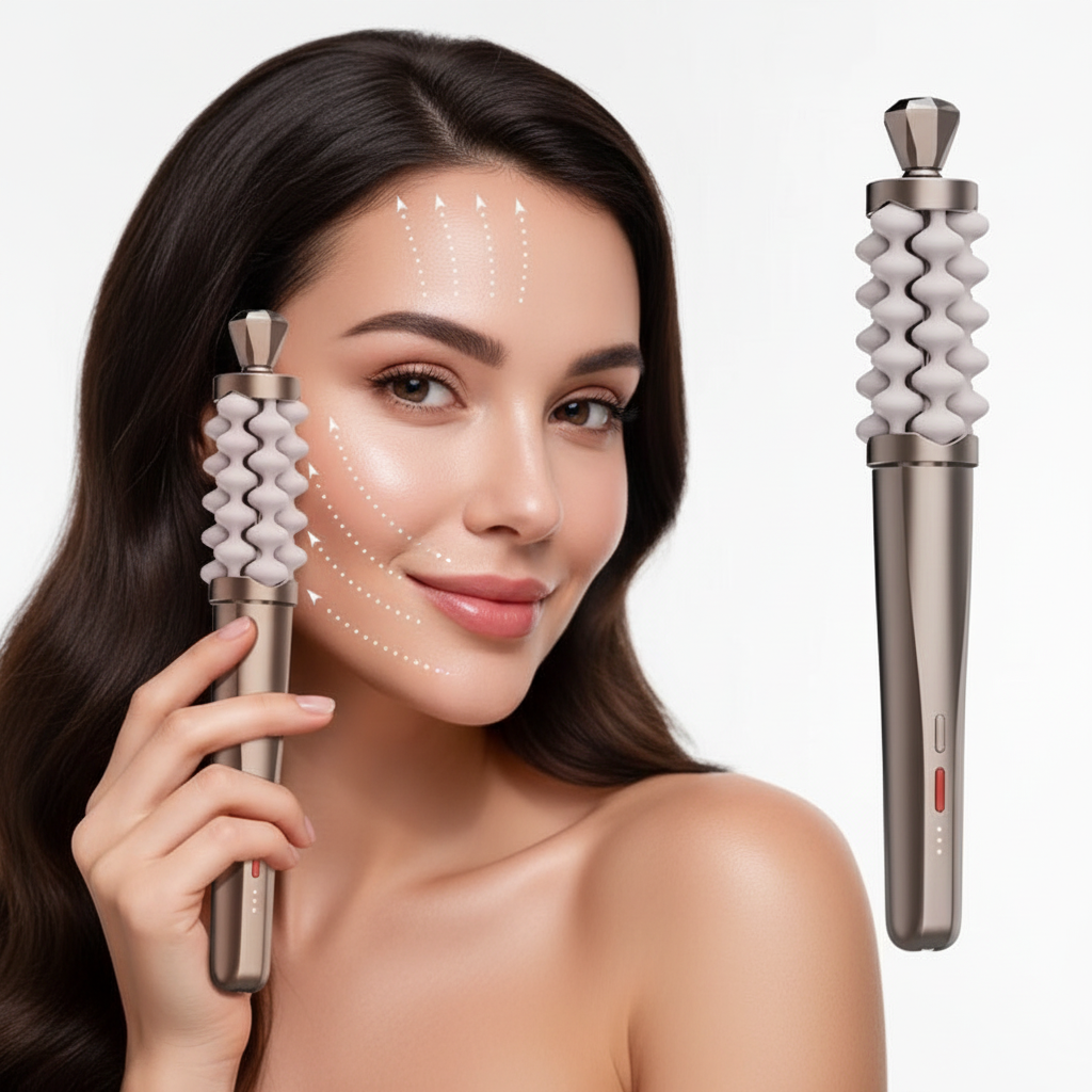 Face and Neck Massage Stick – Dual-Purpose Electric Beauty Tool for Gentle Firming Massage, Relaxation and Convenient At-Home Skin-Care Routines