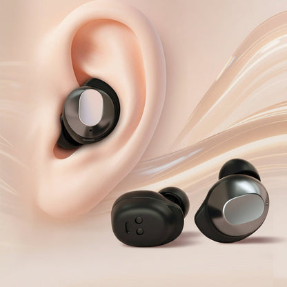 Bean Design Invisible Earbuds – Wireless Bluetooth Sports Earphones with Deep Bass Sound, Secure In-Ear Fit and Convenient Sport Lanyard