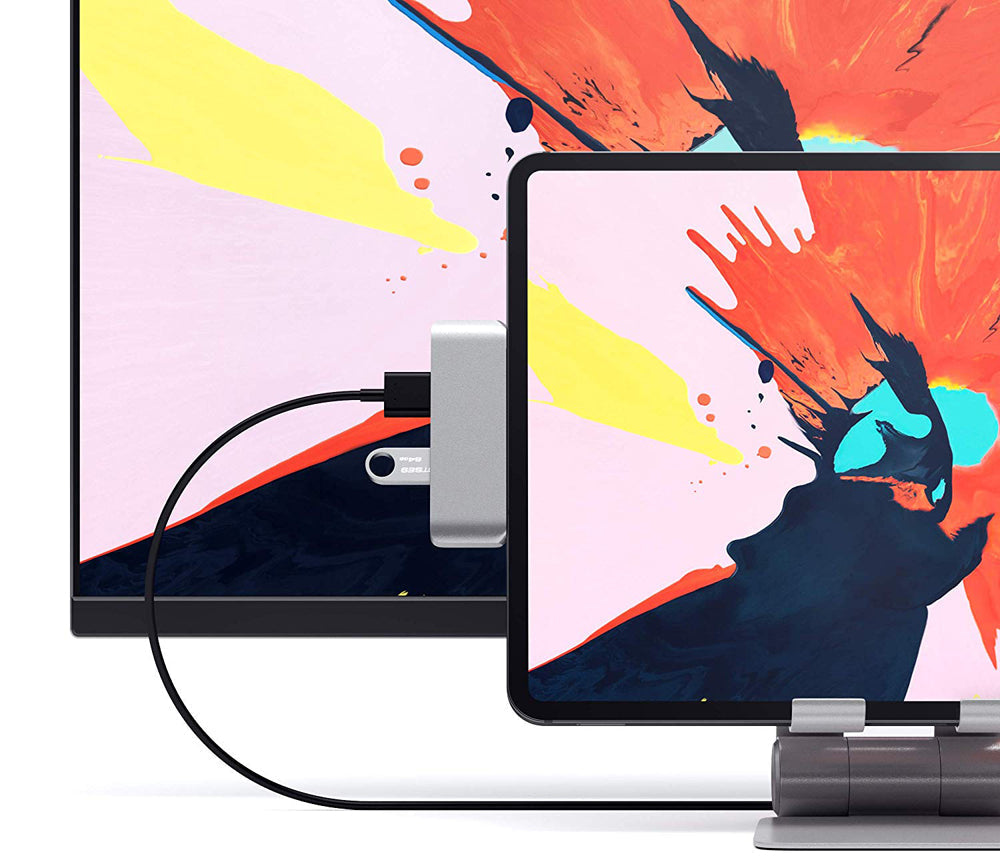 USB-C Hub Docking Station – 4-in-1 High-Definition Type-C Adapter for iPad, Phones, Computers and Game Consoles with Versatile Connectivity