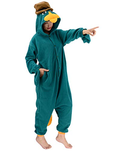 Animal Kigurumi Duck Onesie – Cute Cartoon Pajama Costume for Adults and Kids, Cozy Halloween Cosplay, Parties, Sleepovers and Fun Homewear