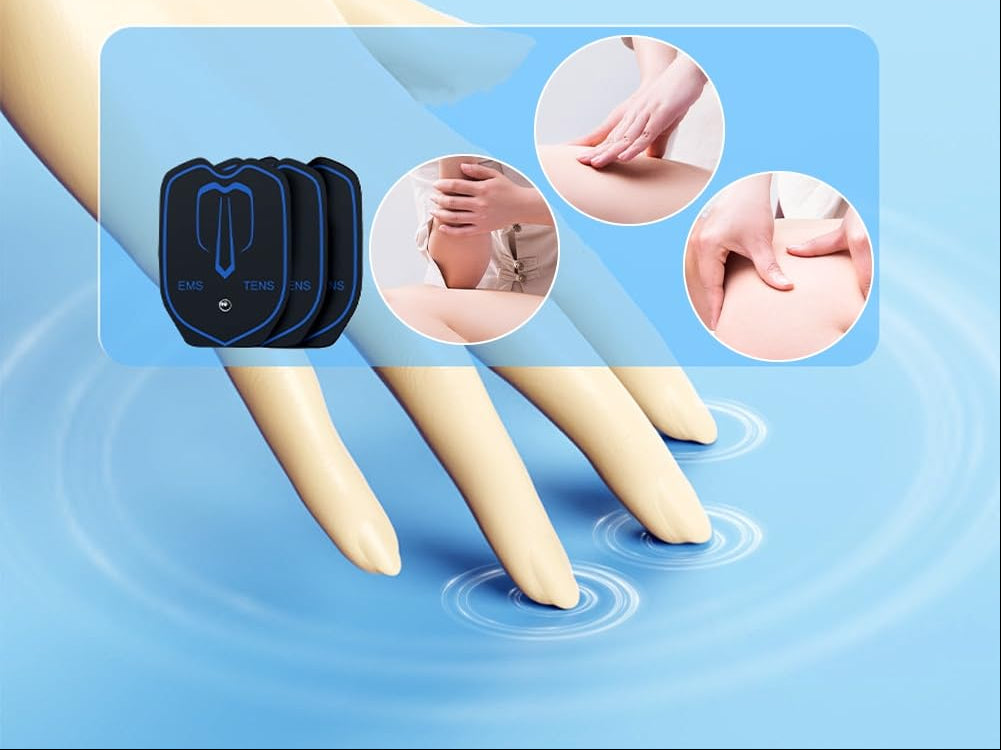 Electrode Pad Set – Self Adhesive Replacement Pads for Low Frequency Muscle Stimulator and Pain Relief Therapy