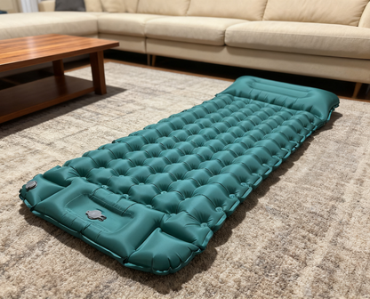 Thick Inflatable Camping Mattress – 10CM Winter-Insulated Sleeping Pad for Family Trips, Outdoor Adventures, Cozy Rest and Christmas Gift Giving