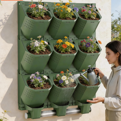 Vertical Wall Planter Box – Single-Hole Indoor Outdoor Flowerpot for Space-Saving Green Walls, Shopping Displays, Home Gardens and Creative Plant Decor