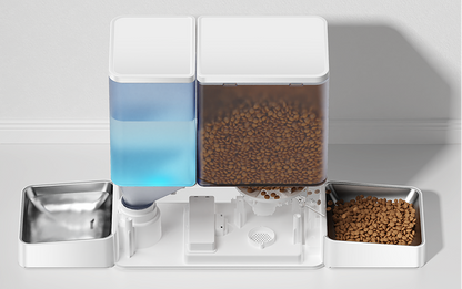 Smart Automatic Pet Feeder Set – 8.5L WiFi APP Food Dispenser with 5L Feeding Storage and 3.5L Gravity Water Drinker